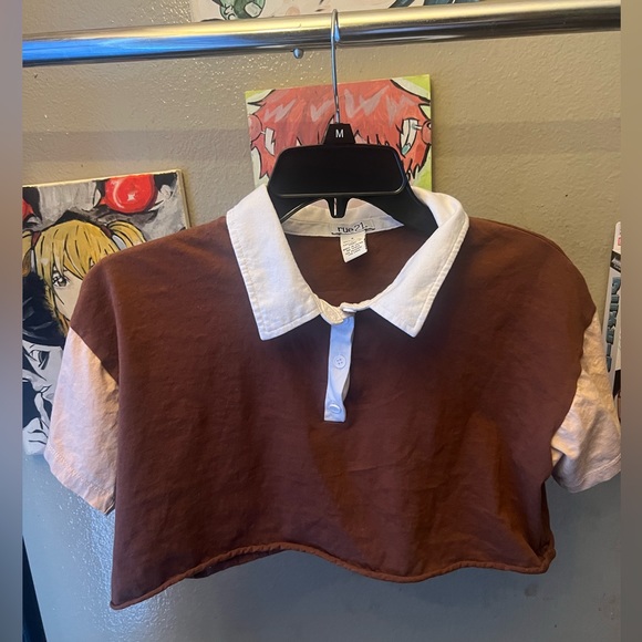 cute Rue 21 brown crop top - Picture 2 of 4